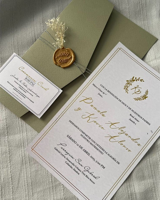 Diseño e impresión de invitaciones.